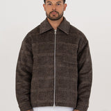 Brown Wool Overshirt