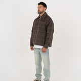Brown Wool Overshirt