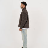 Brown Wool Overshirt