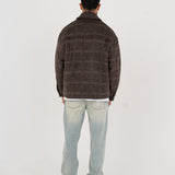 Brown Wool Overshirt