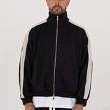 Stripe Track Jacket - Black