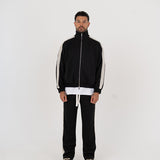 Stripe Track Jacket - Black