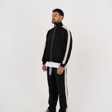 Stripe Track Jacket - Black