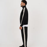Stripe Track Jacket - Black
